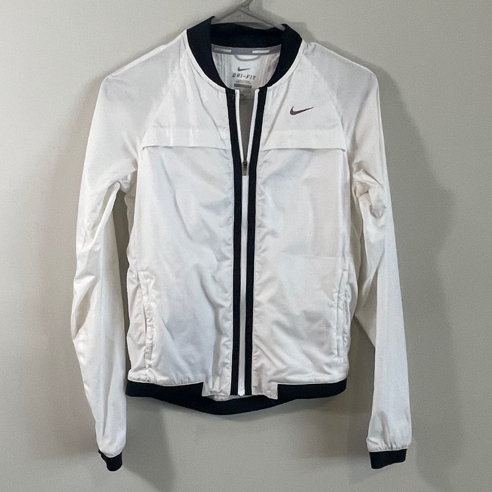 Nike Dri-Fit White Windrunner Jacket